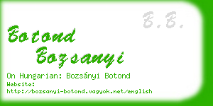 botond bozsanyi business card
